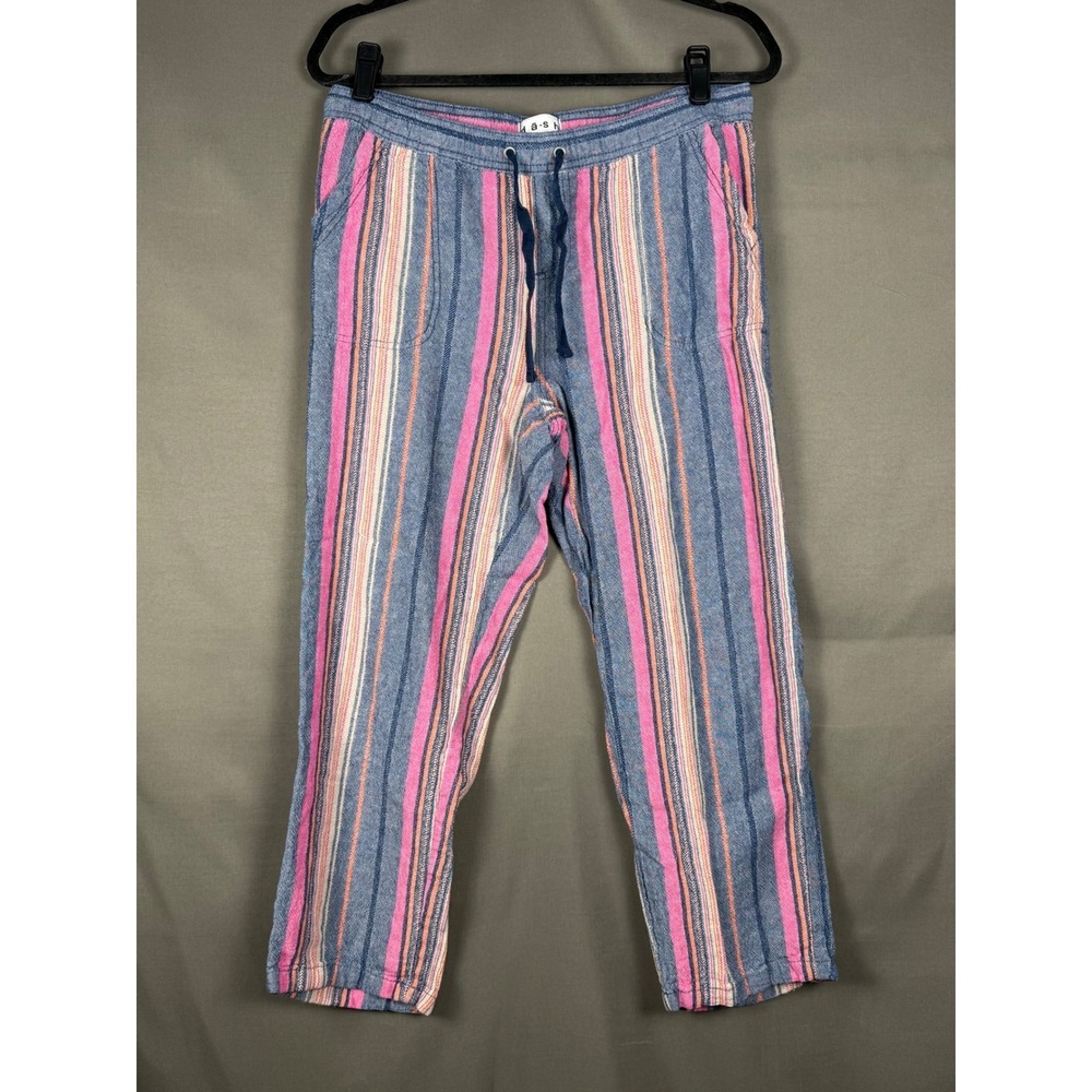 Dash Striped Linen Blend Pants Women petite medium